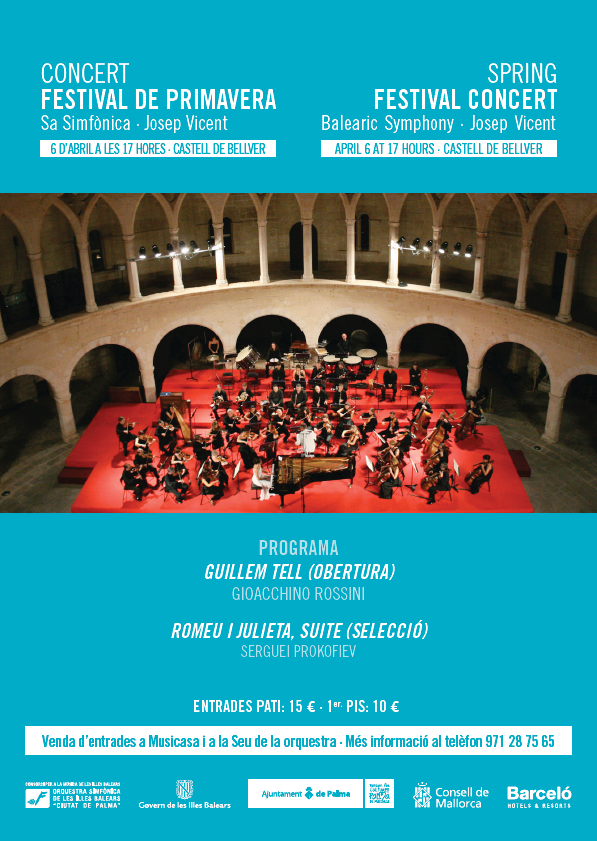 Vårkonsert med Balearernas symfoniorkester - 6 april 17.00 Castell de Bellver
