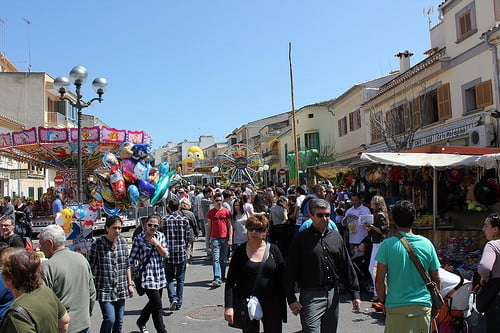 Fira de Sant Francesc i Muro - alltid mycket människor och god mat
