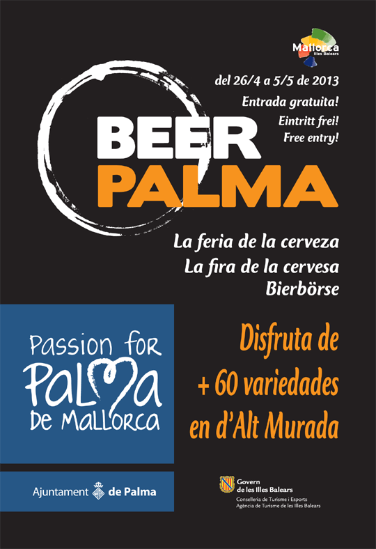 Beer Palma 26 april - 5 maj. Nedanför katedralen i Palma de Mallorca