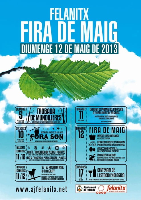 Fira de Maig i Felantix nu på söndag - 12 maj 2013