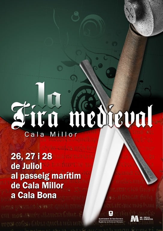 På fredag till och med söndag är det medeltidsfestival på Cala Bona i Cala Millor