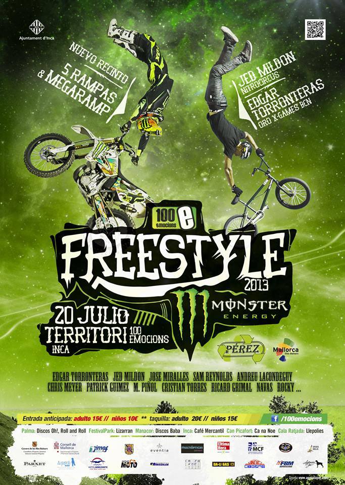 Freestyle Monster i Inca 20 juli klockan 19.00