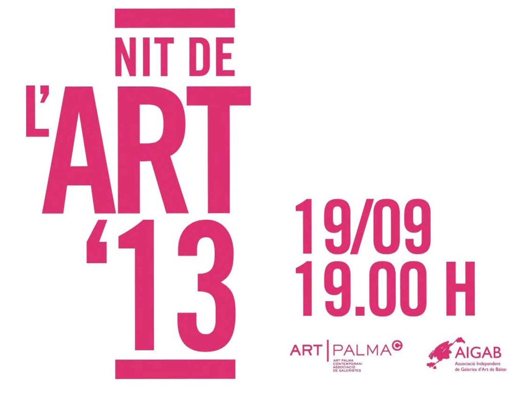 Nu på torsdag kväll (19 september 2013) kl. 19.00 är det dags för La Nit de l'Art i Palma