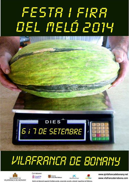 På lördag kväll och på söndag (6-7 september) firar man melonen i Vilafranca de Bonany