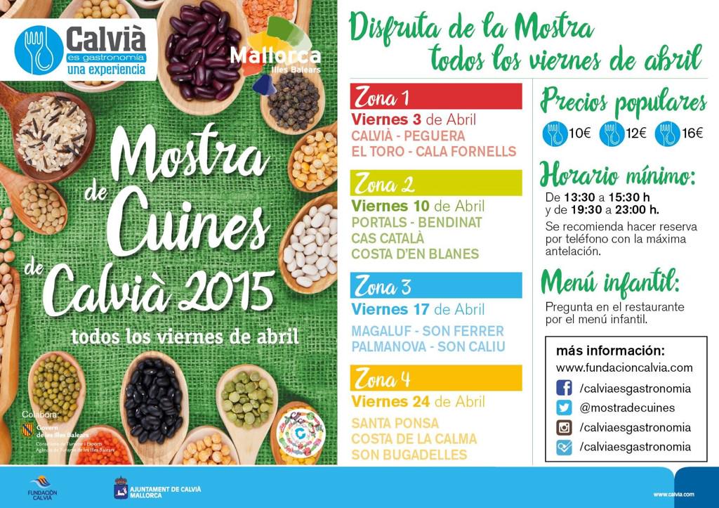 Under hela april (varje fredag) kör man Mostra de Cuines i Calvià kommun