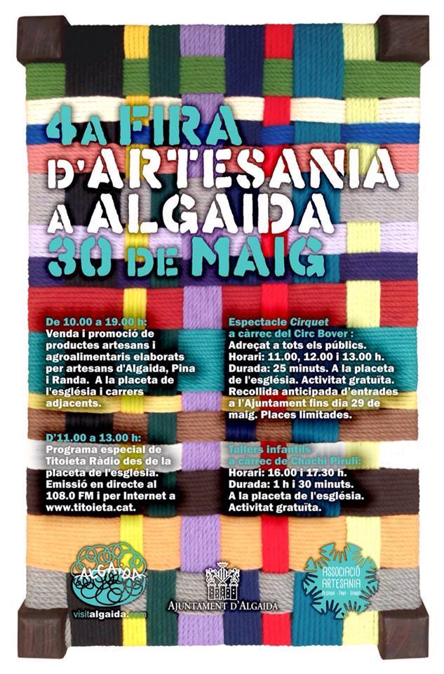 Nu på lördag (30 maj) är det dags för Fira d'Artesania i Algaida - trevligt!