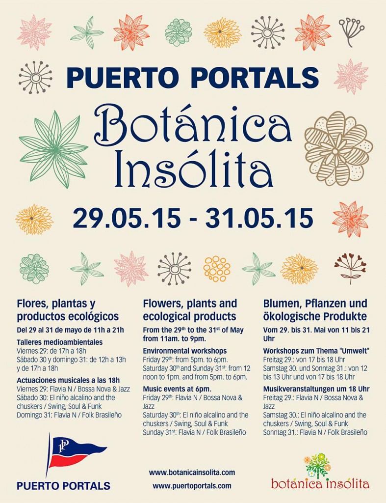 Nu i helgen (29-31 maj) är det blomstermarknad i charmiga Puerto Portals